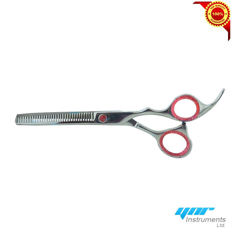 Professional Hairdressing Red Scissors SET Barber Razor Shears Hair Shaper