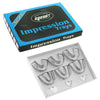 YNR Dental Impression Trays Full Denture Perforated Set of 6 SML Upper Lower CE