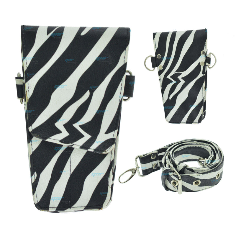 Black And White Hairdressing Scissors Pouch Holster Case Wallet -YNR