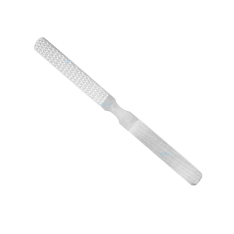 Foot File Nail Rasp Hard Dry Skin Remover - Four Sided - Stainless Steel