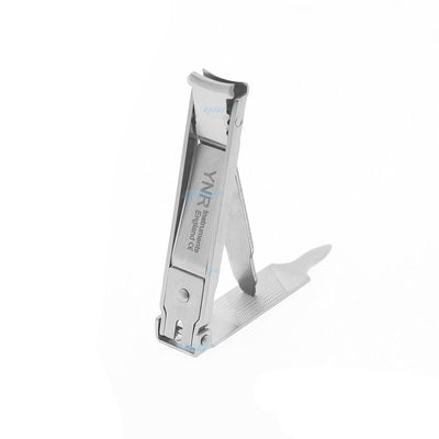 YNR® Compact Nail Clippers Cutters Pocket Chiropody Nipper Foldable Stainless
