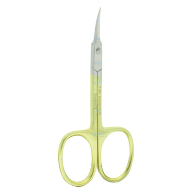YNR® SUPER SHARP CURVED EDGE CUTICLE NAIL SCISSORS ARROW POINT GOLD MANICURE NEW