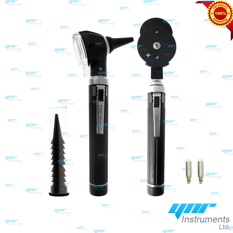YNR Mini Ophthalmoscope Opthalmoscope Otoscope Fibre-Optic Diagnostic Set