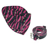 YNR Pink Zebra Ninja Hairdressing Scissors Pouch Holster Case Wallet Salon Spa