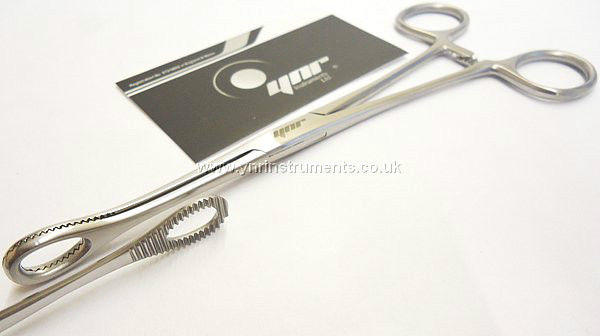 YNR Sponge Holding Forceps Serrated Surgical Body Piercing Gynecology Instrument