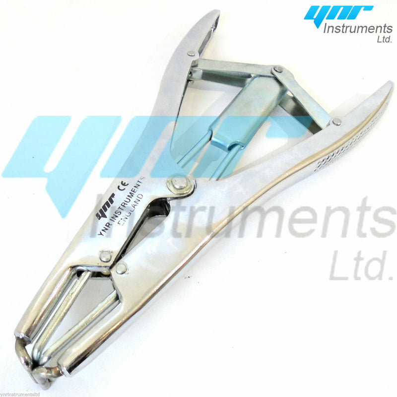 YNR Elastrator Castrating Pliers Rubber Ring Applicator Pewter