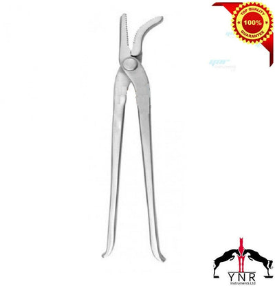 YNR England 13" Jaw Nail Clincher Silver Farriers Vet Tools Livestock Farming CE