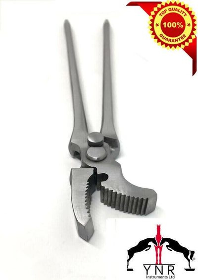 YNR England Jaw Nail Clincher Silver Farriers Vet Tools Livestock Farming CE