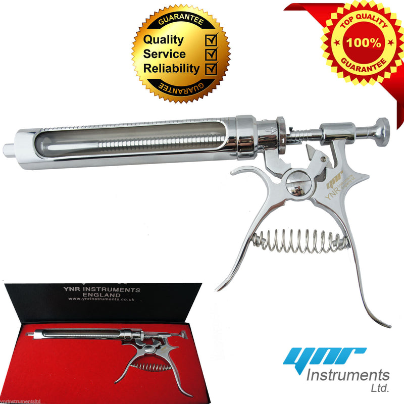 YNR Roux Revolver Syringe Veterinary Instrument Tool Stainless Steel 50/30ml