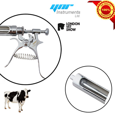 YNR Roux Revolver Syringe Veterinary Instrument Tool Stainless Steel 50/30ml New