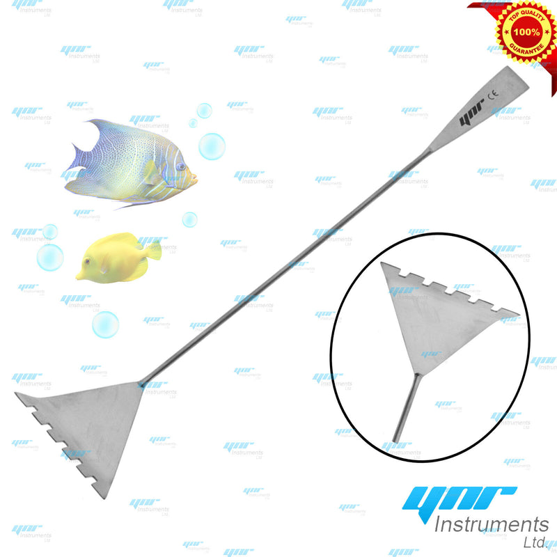 YNR® Aquarium Fish Tank Cleaning Tool 29cm Stainless Steel Algae Scraper Blade