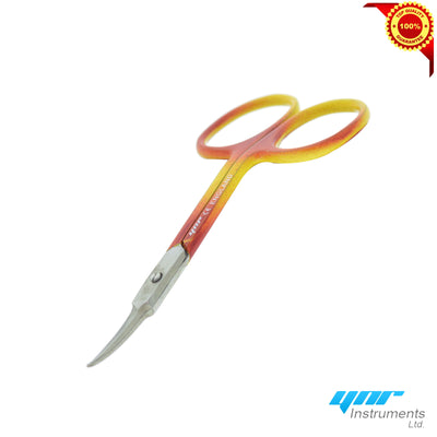 YNR® Super Sharp Curved Edge Cuticle Nail Scissors Arrow Point Multi Colour New
