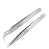 Vetus Straight Pointed Curve Tweezers Mirror Eyelash Extensions Stainless Steel