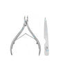 2X Stainless Steel Nail Cuticle Cutter Spoon Pusher Remover Nipper Clipper Tools