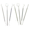 Pro DENTAL 3 / 4 PIECE SCALERS Probe Pick SET + Mouth Mirror STEEL Tool-KIT