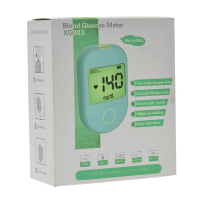 Diabetes Testing Kit/Blood Glucose Monitor Safe Accu/Blood Glucose Sugar Test Kit with Separated 50 x Test Strips & Case for UK Diabetics