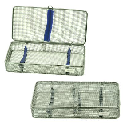 Sterilisation Cassette Rack Tray Autoclave Sterilizer Perforated Mesh Box Hygien