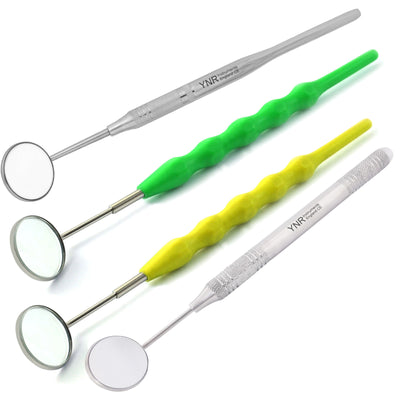 YNR England Dental Mirror Stainless Steel Plastic Dental Oral Diagnostic Tools CE
