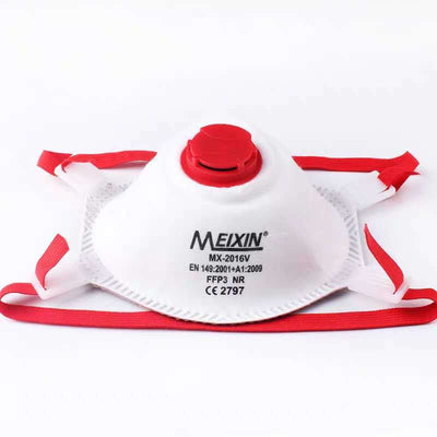 FFP3 Face Mask Meixin Valved MX2016V Disposable Respirator Protected