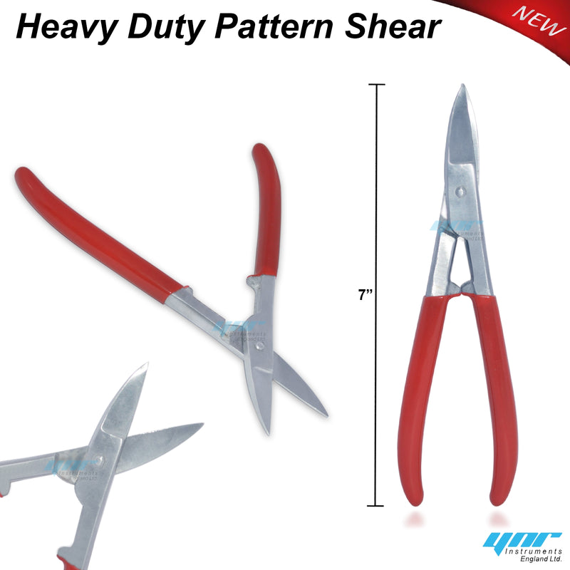 Heavy Duty Pattern Shear cm length Tin Snips Soft Metal
