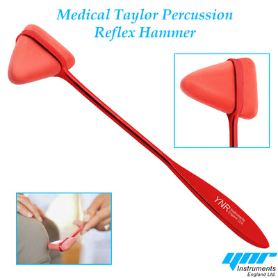 YNR® TAYLOR PERCUSSION REFLEX TENDON HAMMER PHYSIOTHERAPY SUPPLIES HEAD CE