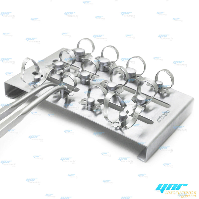 Kit Dighe In Gomma Dentale Ainsworth Punch Palmer Pinze Telaio 12 - Foto 8