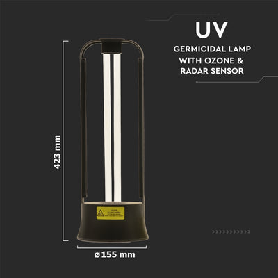 UV Disinfection lamp -36W Ultraviolet Germicidal Lamp Ozone Ultraviolet Sterilization Light Efficiency up to 99% for Home Toilet Disinfection, Baby Underwear Disinfection