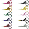 YNR® Stork Embroidery Scissors Eyebrow Sewing Knitting Thin Point Edge Colour