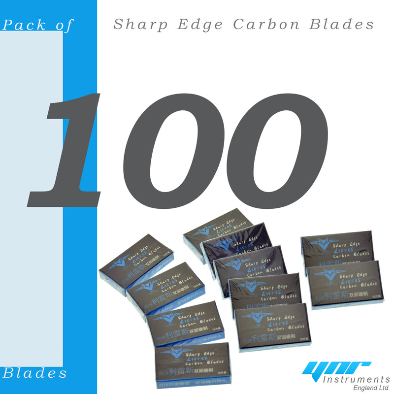 Double Edge Extra Sharp Carbon Razor Blade Premium Safety Packs