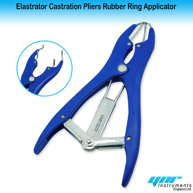 Animal Elastrator Castration Pliers, Plastic Castration Banding Tail,100 Rubber Ring, Cattle Sheep Goat Taile Castration, Christmas Balloon Expansion Tools