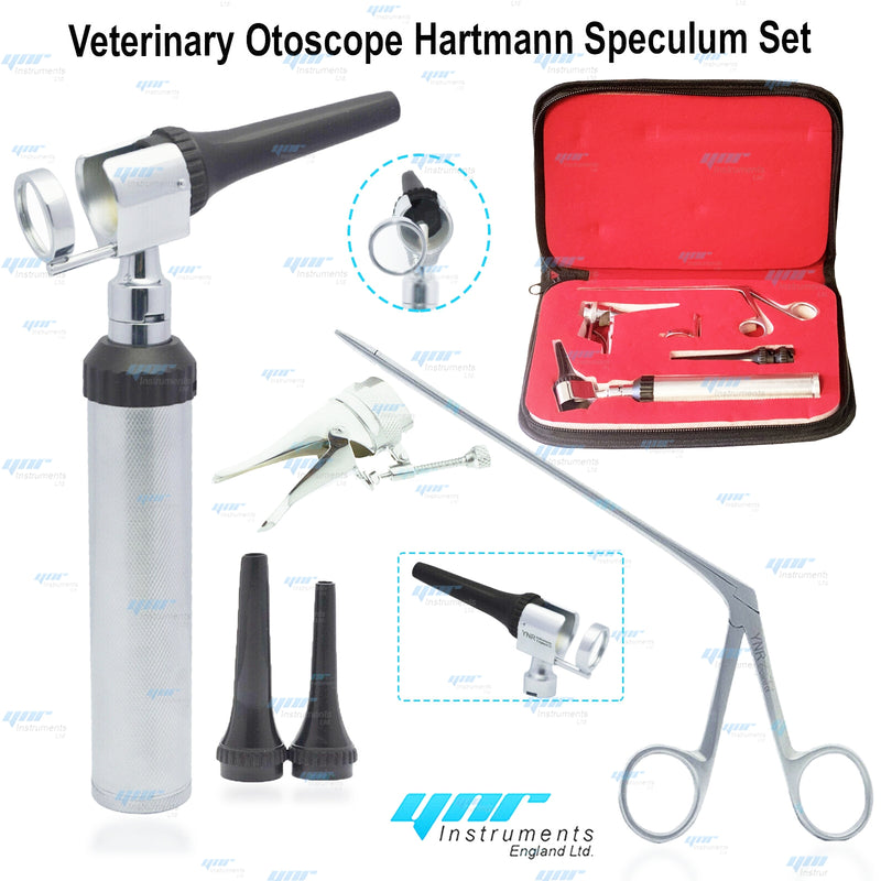 YNR® Veterinary Otoscope Hartmann Speculum Set Veterinary Medical Diagnostic CE