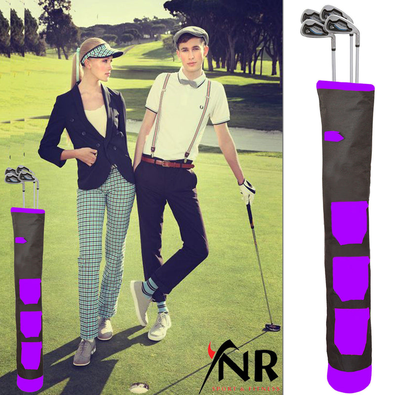 Pencil Golf Club Ball Bags Three Pockets H-34 Inch D-5 Light Weight Equipment