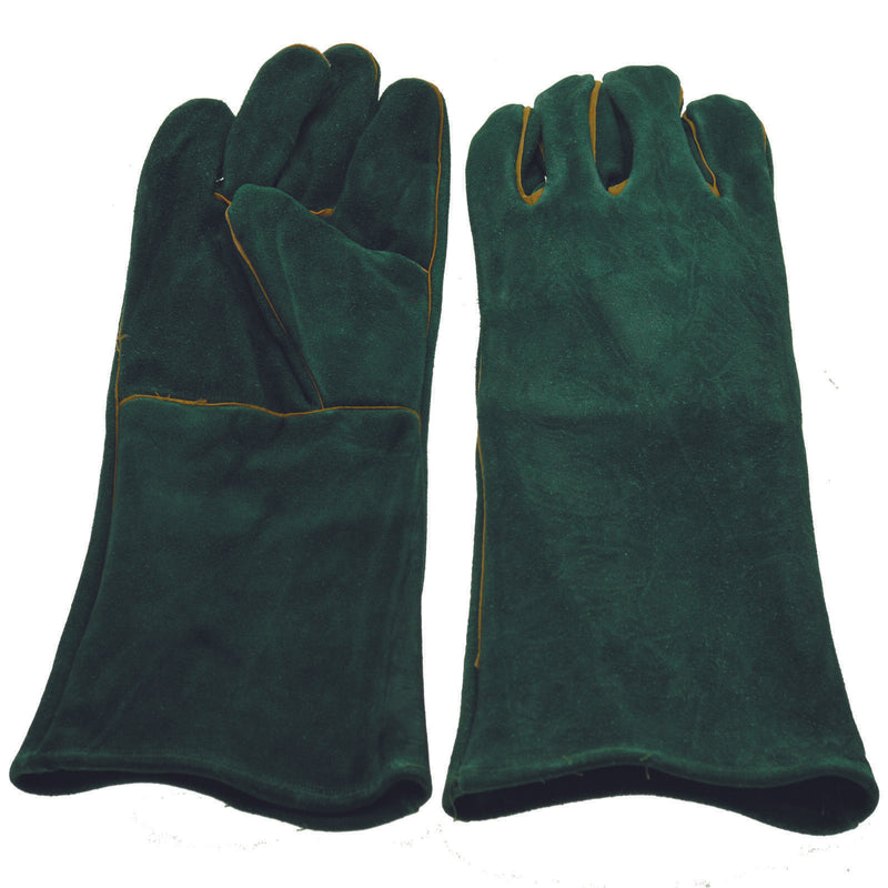 YNR Snake Catcher Gloves Heavy Duty Reptile Lizards Leather Gloves 17"
