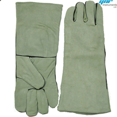 YNR Snake Catcher Gloves Heavy Duty Reptile Lizards Leather Gloves 17"