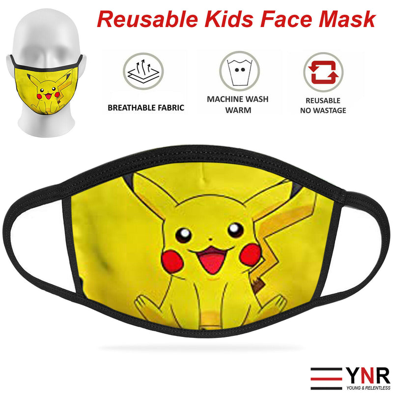 Face Mask Reusable Washable Protective Breathable Covering Adults Kids Cotton