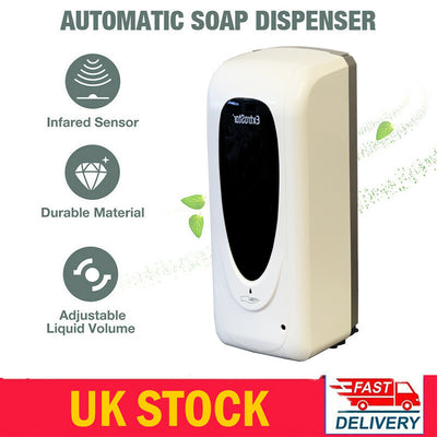 1000ml Automatic IR Sensor Touchless Soap Liquid Dispenser Hands Free Bathroom