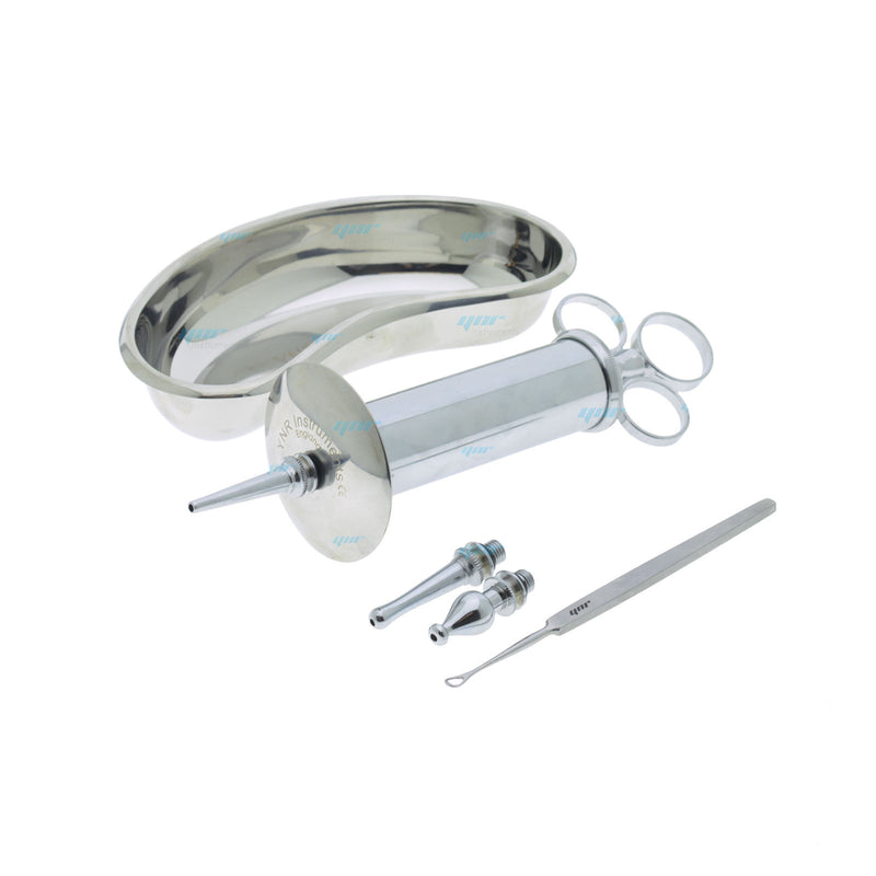YNR Ear Wax Remover Ear Syringe Kidney Tray Medical Veterinary Diagnostic SET CE | YNR Instruments