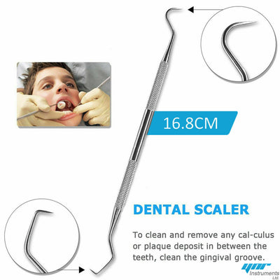 YNR Dental Tool Tooth Scraper Prob Scale Set Tartar Calculus Plaque Remover CE