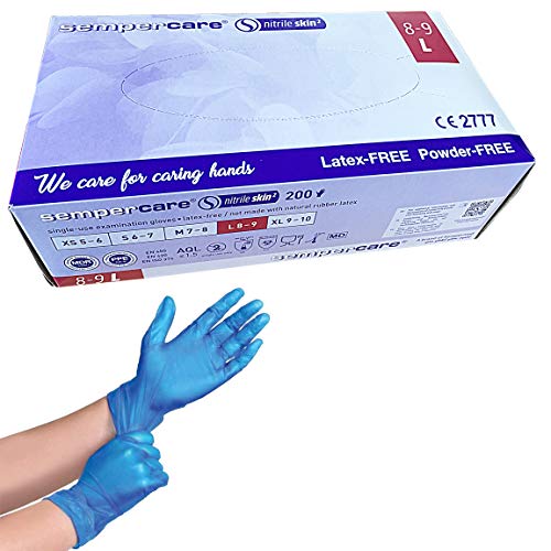 Disposable Vinyl Nitrile Gloves Powder Free Extra Strong Multi-Purpose