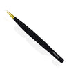 YNR® Black Gold Japanese Steel Eyelash Extension Tweezers with Case – 9 Models – view 2 | YNR Instruments