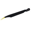 YNR Lash Eyelash Extension Tweezers, Japanese Stainless Steel Tools Straight Curved, Volume Tweezers Precision Angled Gold Tip with Free leather Case