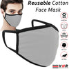 Cotton Face Mask Protective Covering Mouth Masks Washable Reusable Black LOT UK