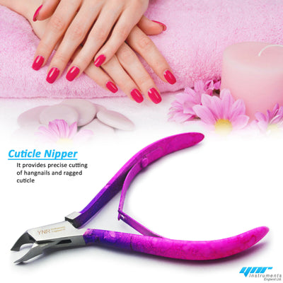 YNR Pro Cuticle Cutter Clippers Nippers Remover Nail Technicians Tool Manicure