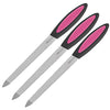 1/3/5 Packs Sapphire Nail File Metal Nail File Plastic Long Handle Nail Buffer Nail Care Manicure Tool Accessories 17.2 cm