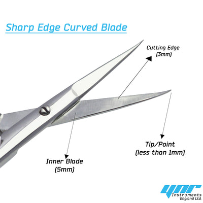 Professional Finger Toe Nail Scissors Straight Curved Arrow Steel Manicure Cuticle NAIL | CS-05
