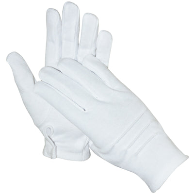 White Cotton Gloves Soft stretchable lightweight work Jewellery Moisturising