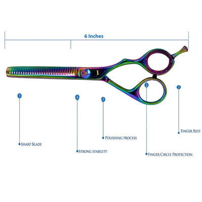 Hairdressing Scissors Barber Salon Hair Cutting & Thinning Shears Razor Sharp Set