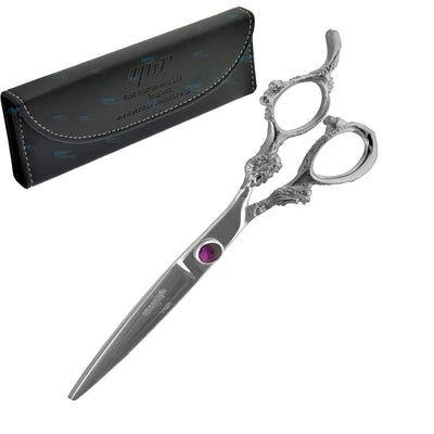 Shamsir Dragon Handle Hairdressing Scissors Japan 440C Stainless Steel Hair Scissors Hairdresser Cutting Scissors 7 Inch SM-PS