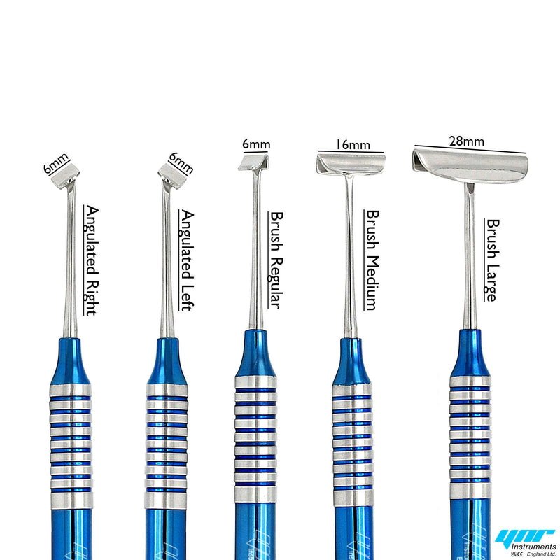 Dental Soft Brushing Kit Lingual Tissue Flap Surgery Implant Instruments 5Pcs CE