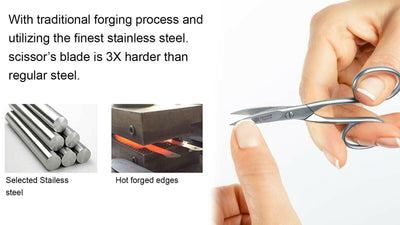 Professional Finger Toe Nail Scissors Extra Sharp Arrow Steel Manicure Cuticle NAIL